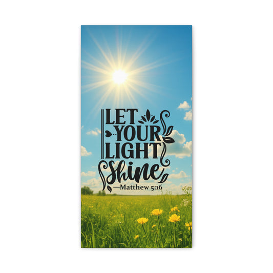 Let Your Light Shine Canvas