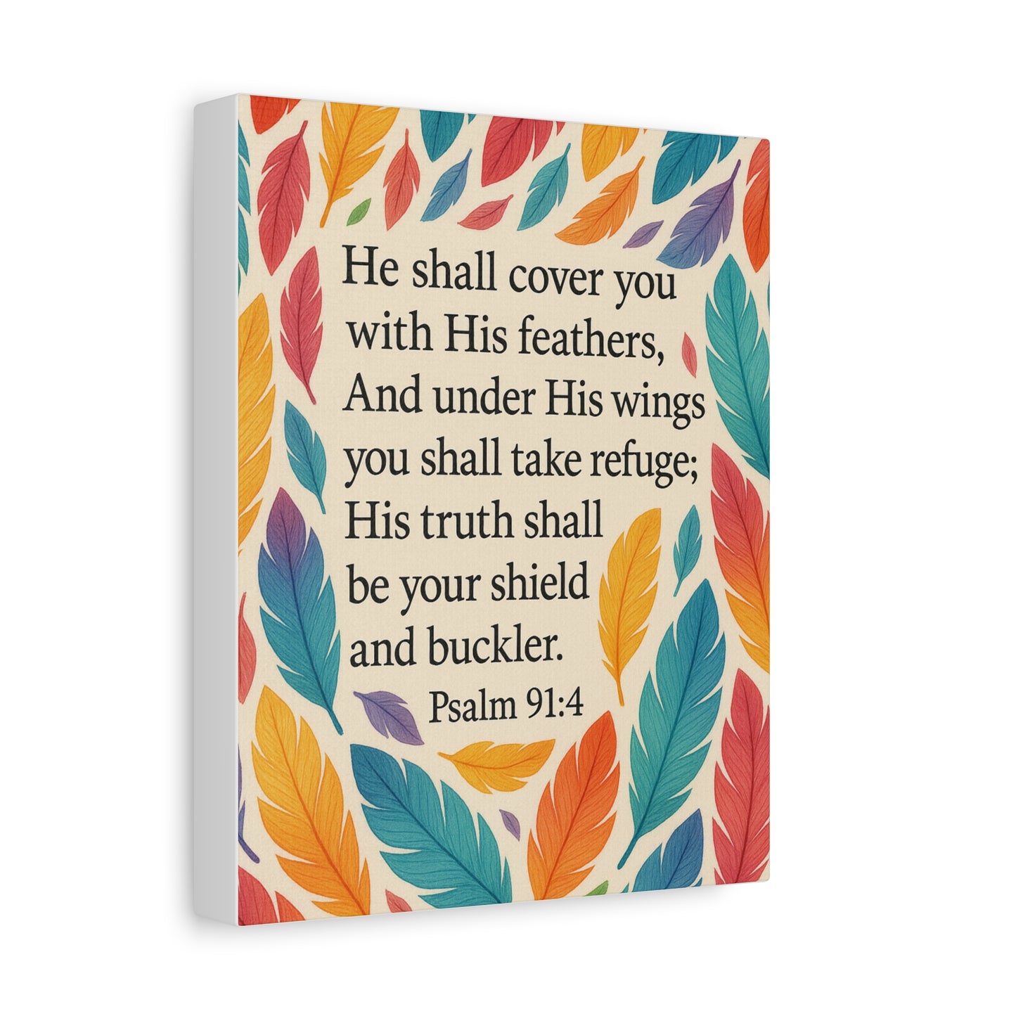 Covered with His Feathers Canvas