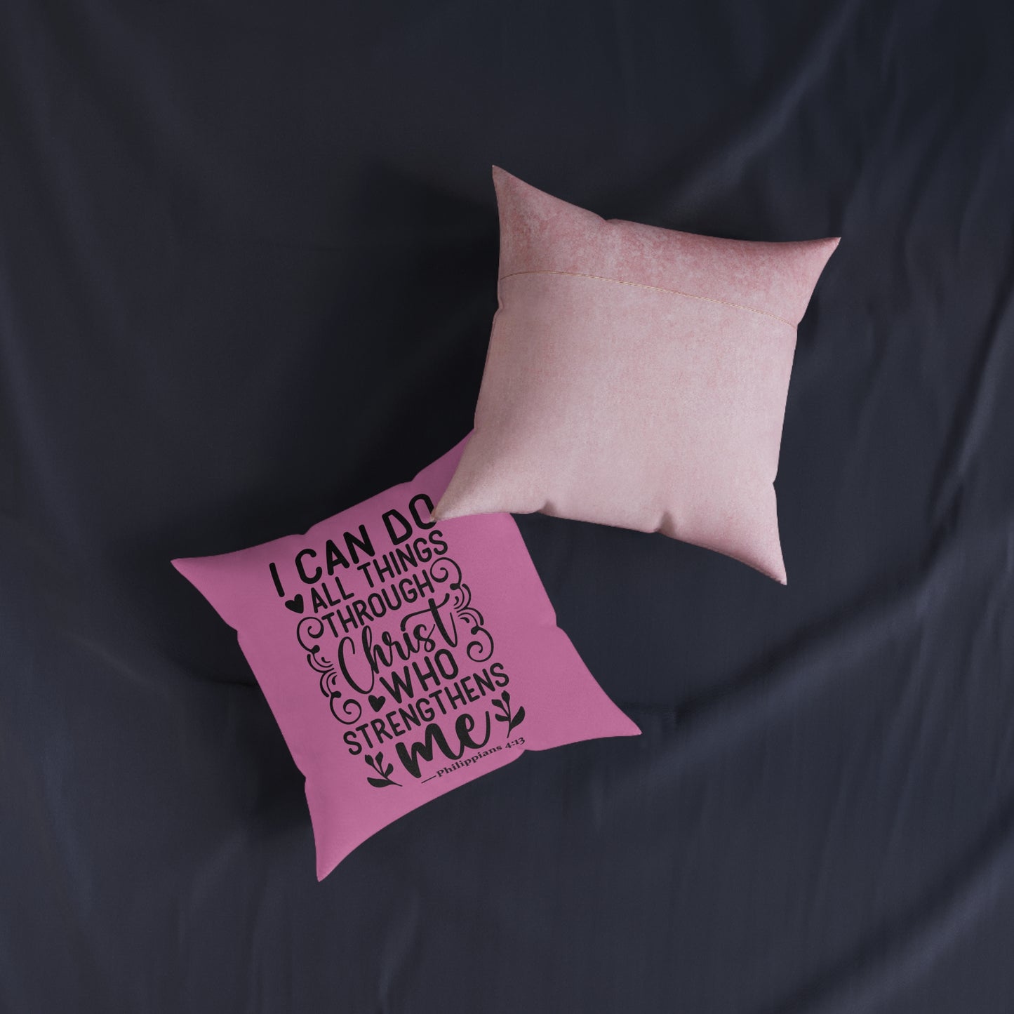 I Can Do All Things Pink Cushion
