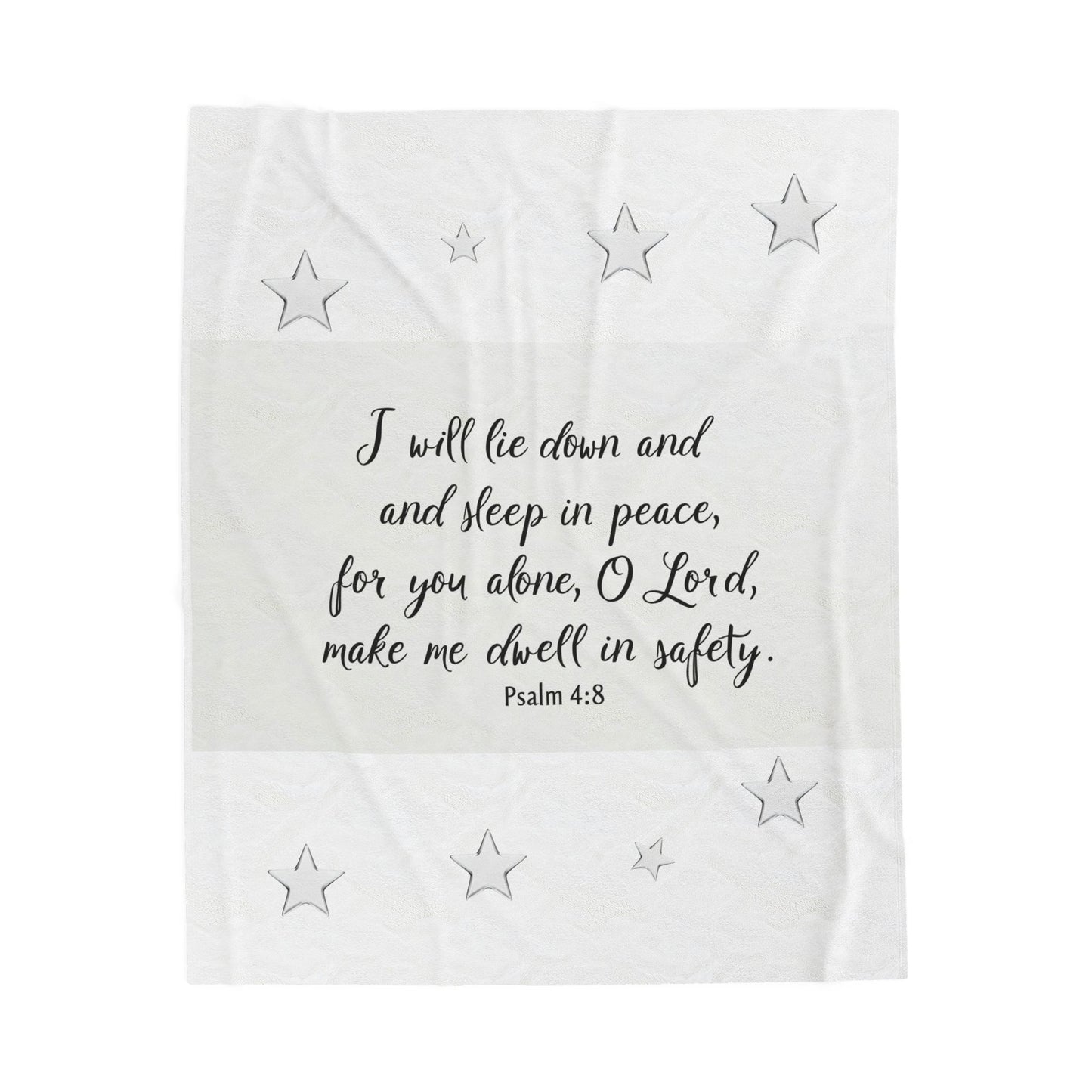 I Will Lie Down Throw Blanket