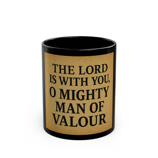 Mighty Man of Valour Black Mug
