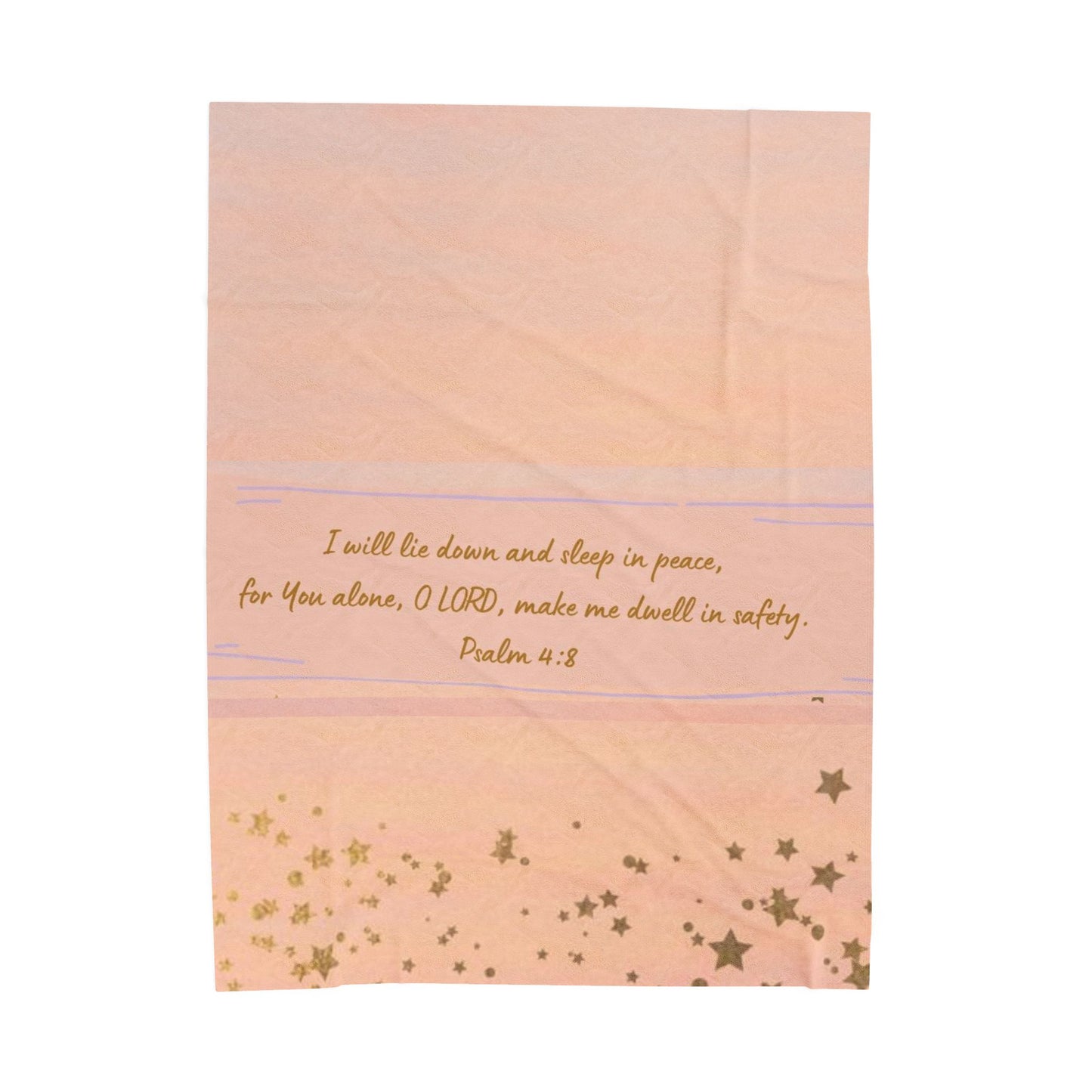 I Will Lie Down Throw Blanket