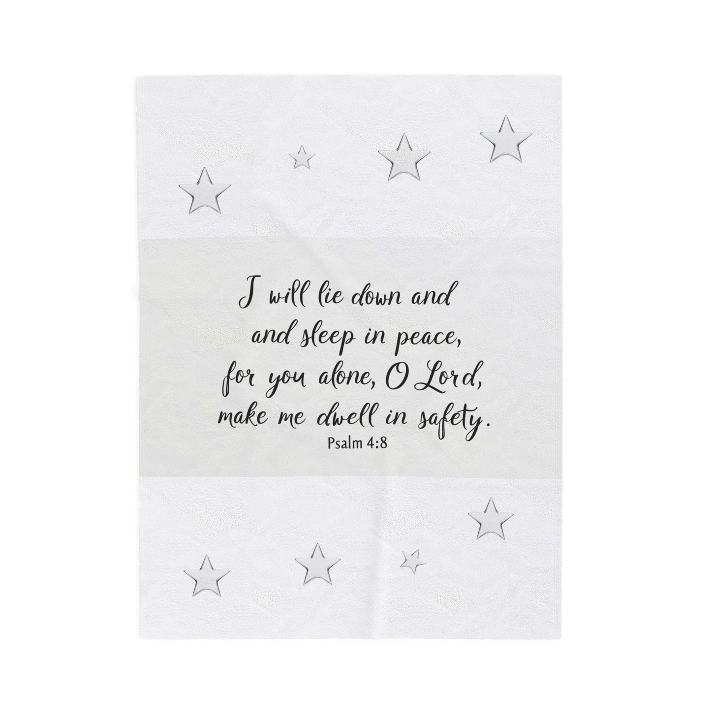 I Will Lie Down Throw Blanket