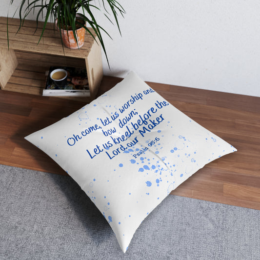 Let us kneel Prayer Pillow