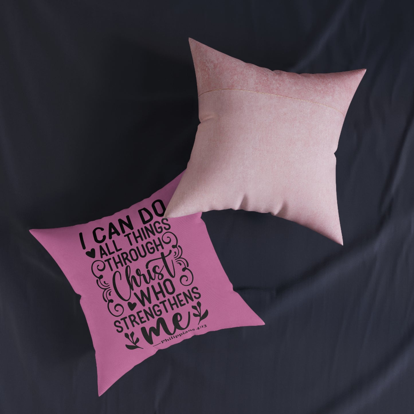I Can Do All Things Pink Cushion