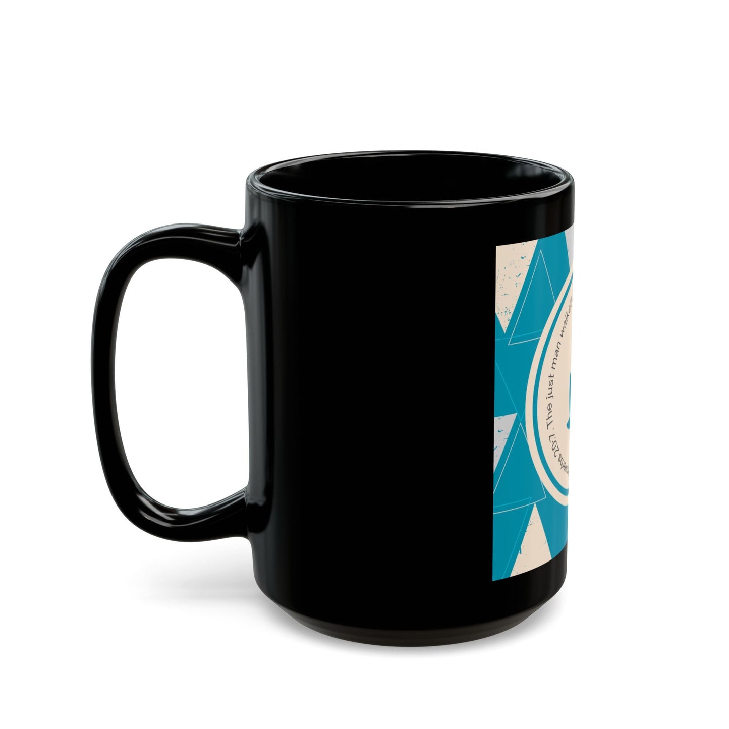 The Just Man Black Mug