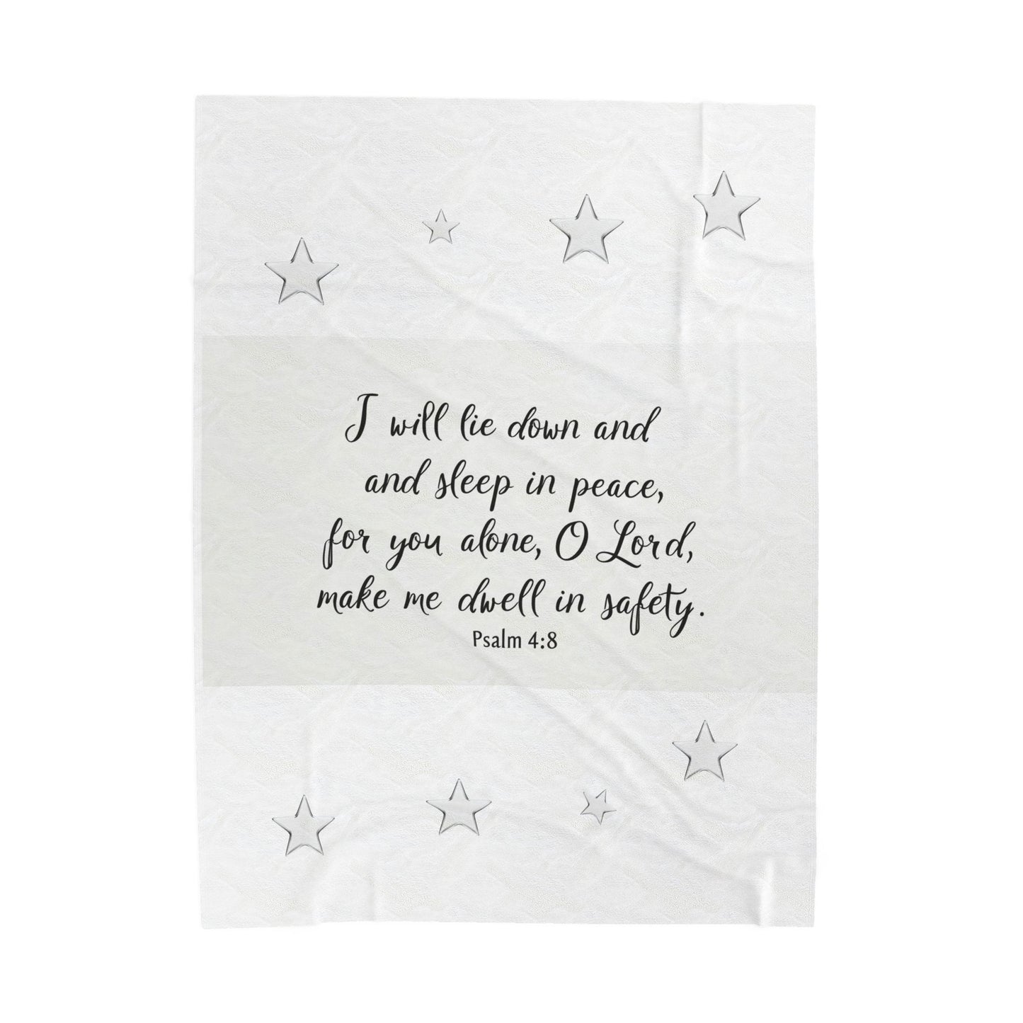 I Will Lie Down Throw Blanket