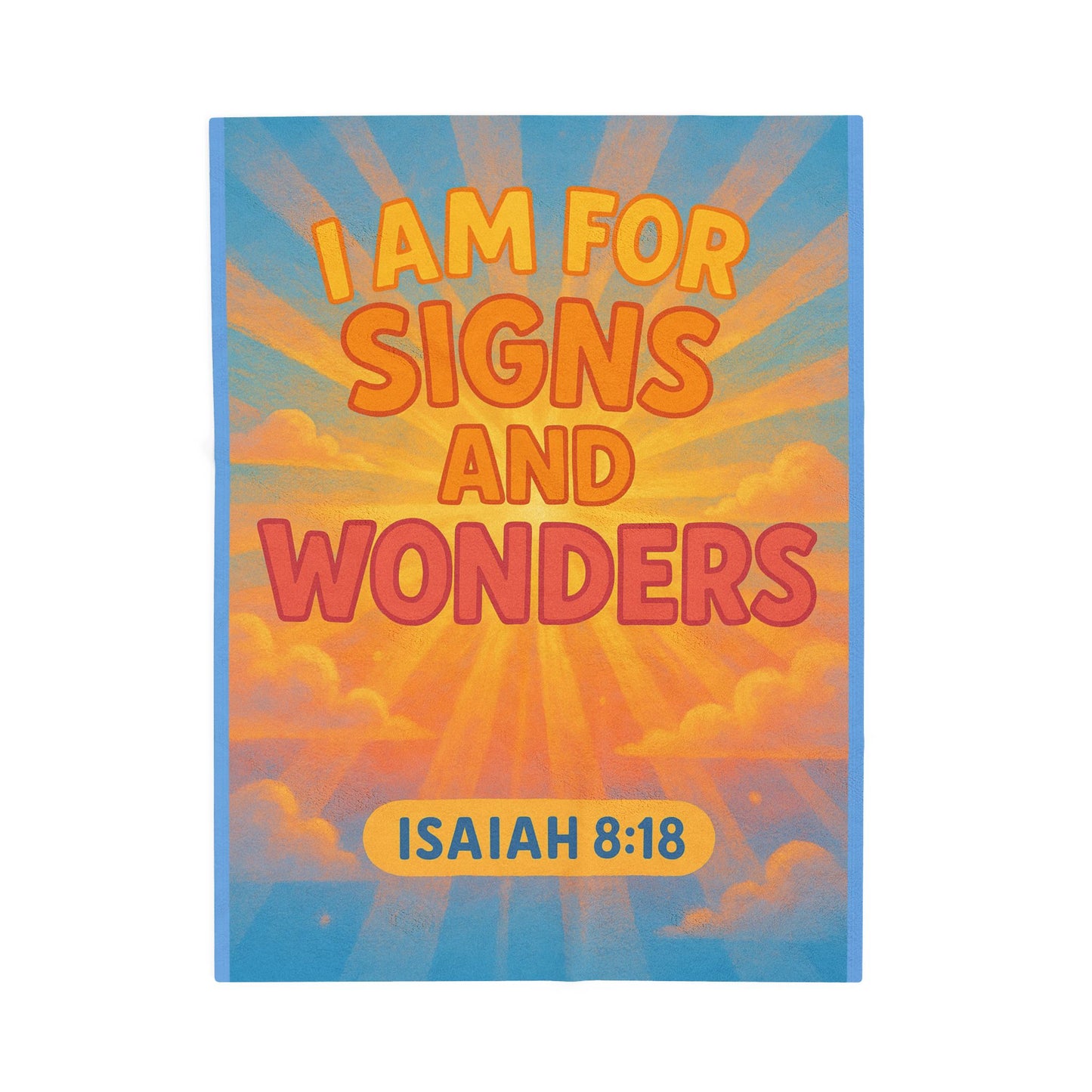 I Am For Signs & Wonders Kids Throw Blanket