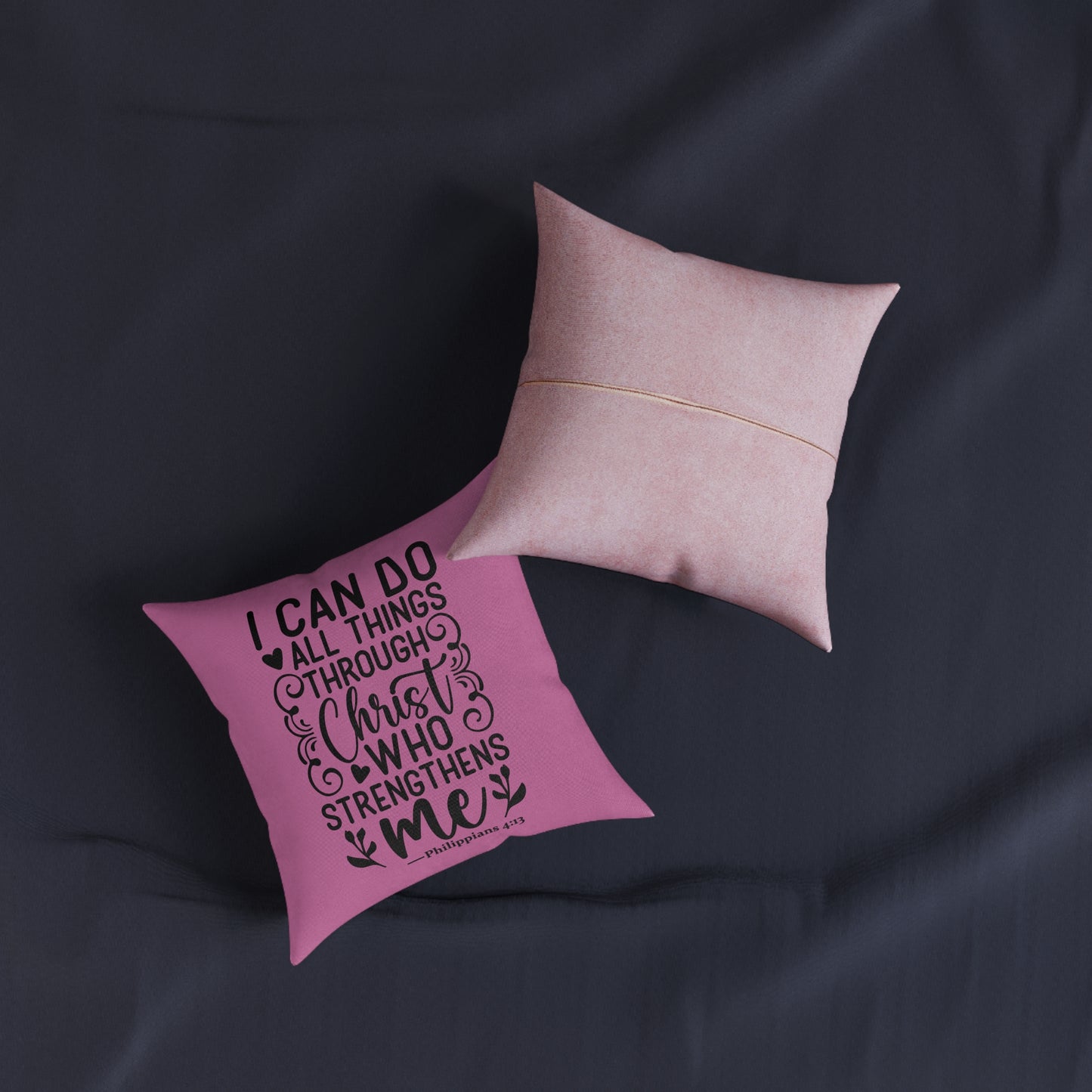 I Can Do All Things Pink Cushion
