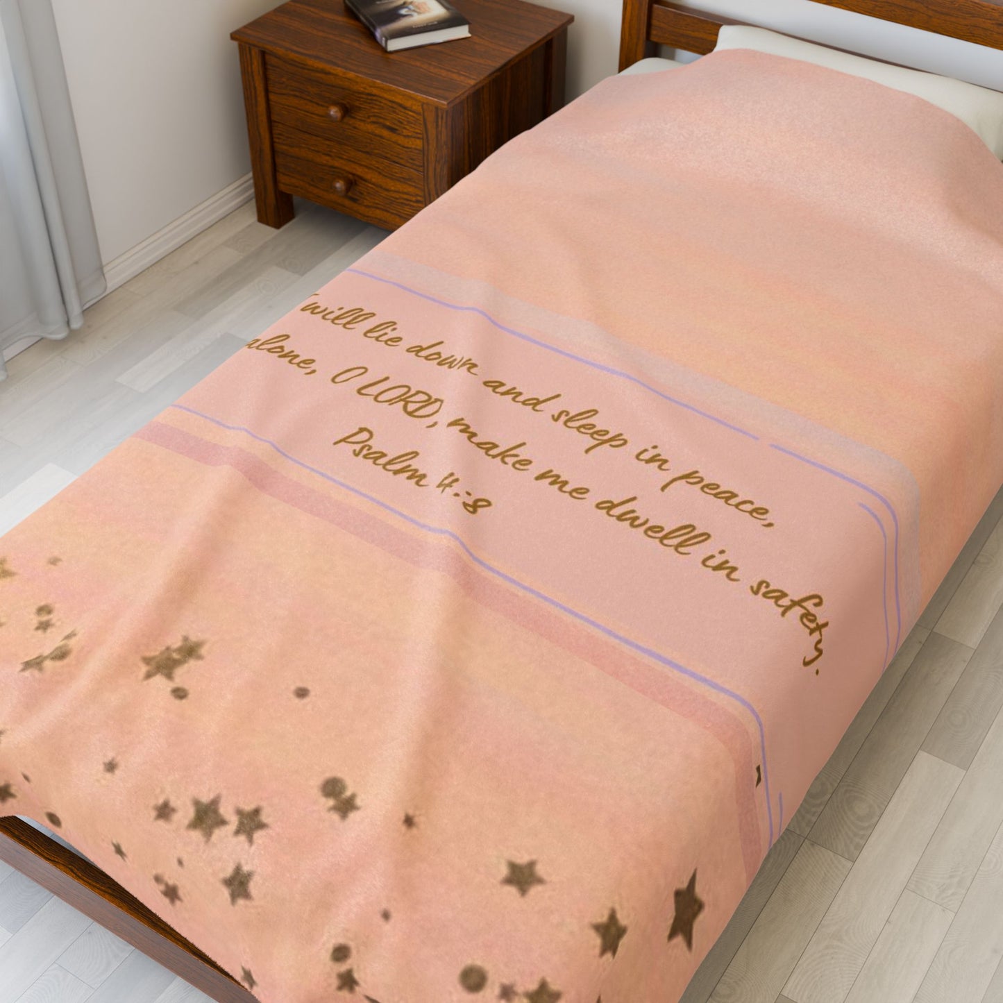 I Will Lie Down Throw Blanket