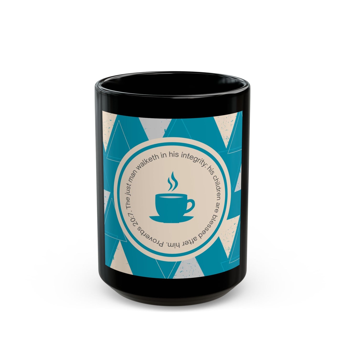 The Just Man Black Mug