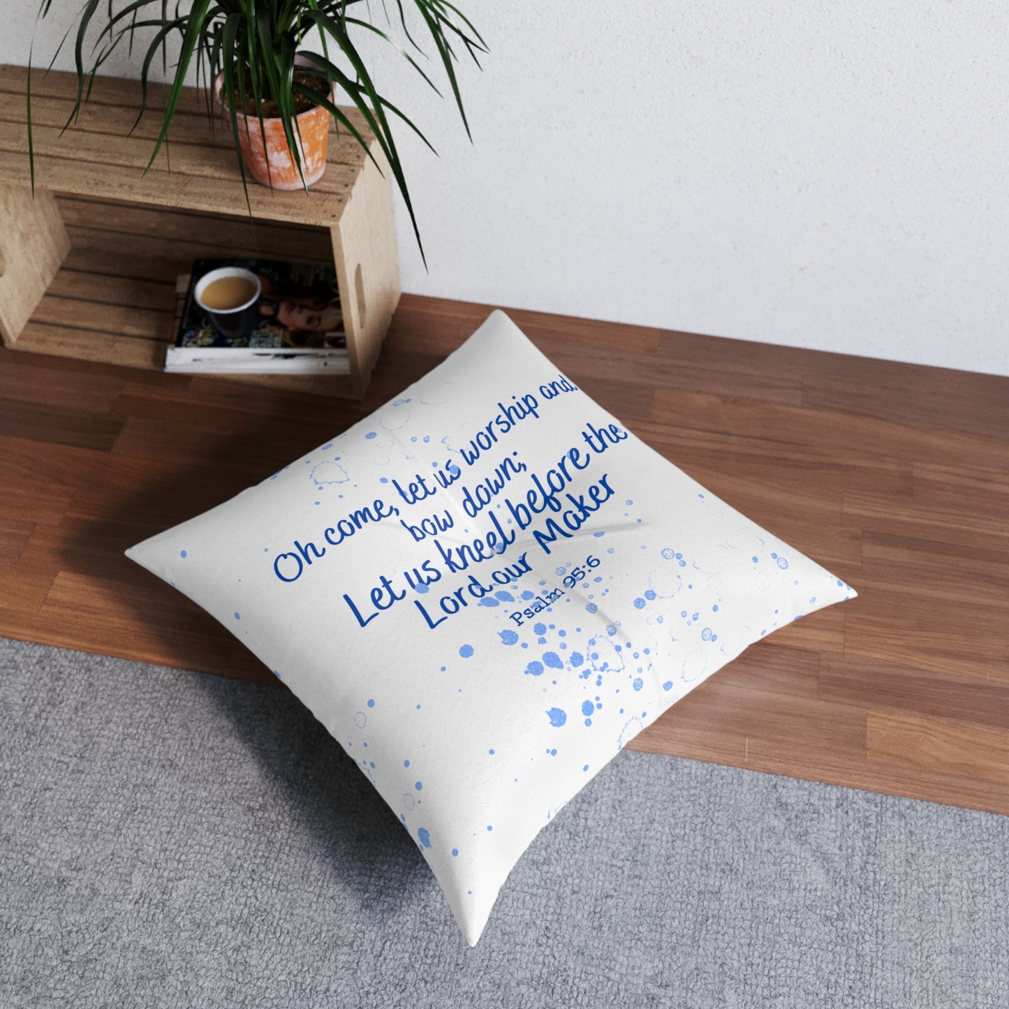 Let us kneel Prayer Pillow