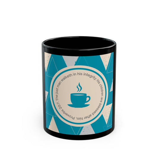 The Just Man Black Mug