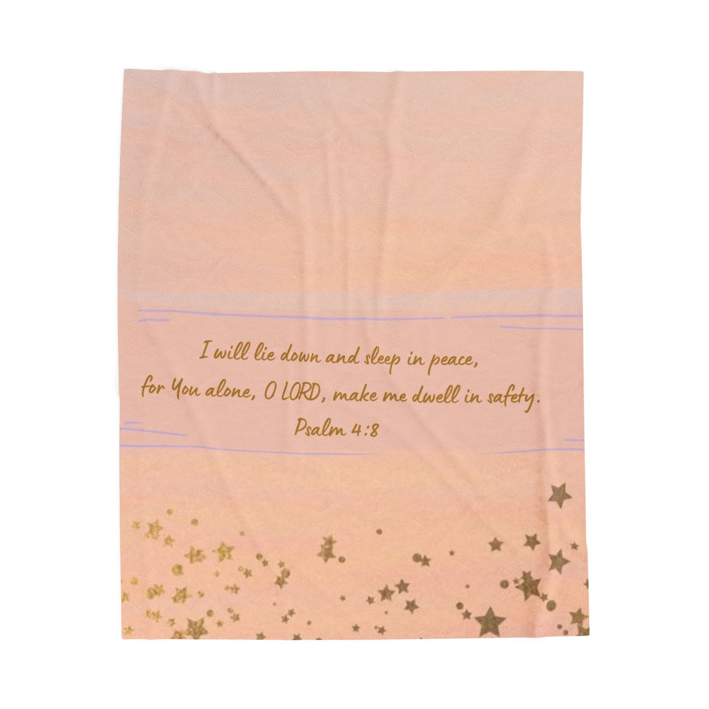 I Will Lie Down Throw Blanket