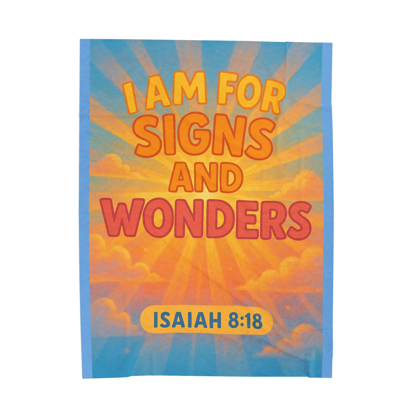 I Am For Signs & Wonders Kids Throw Blanket