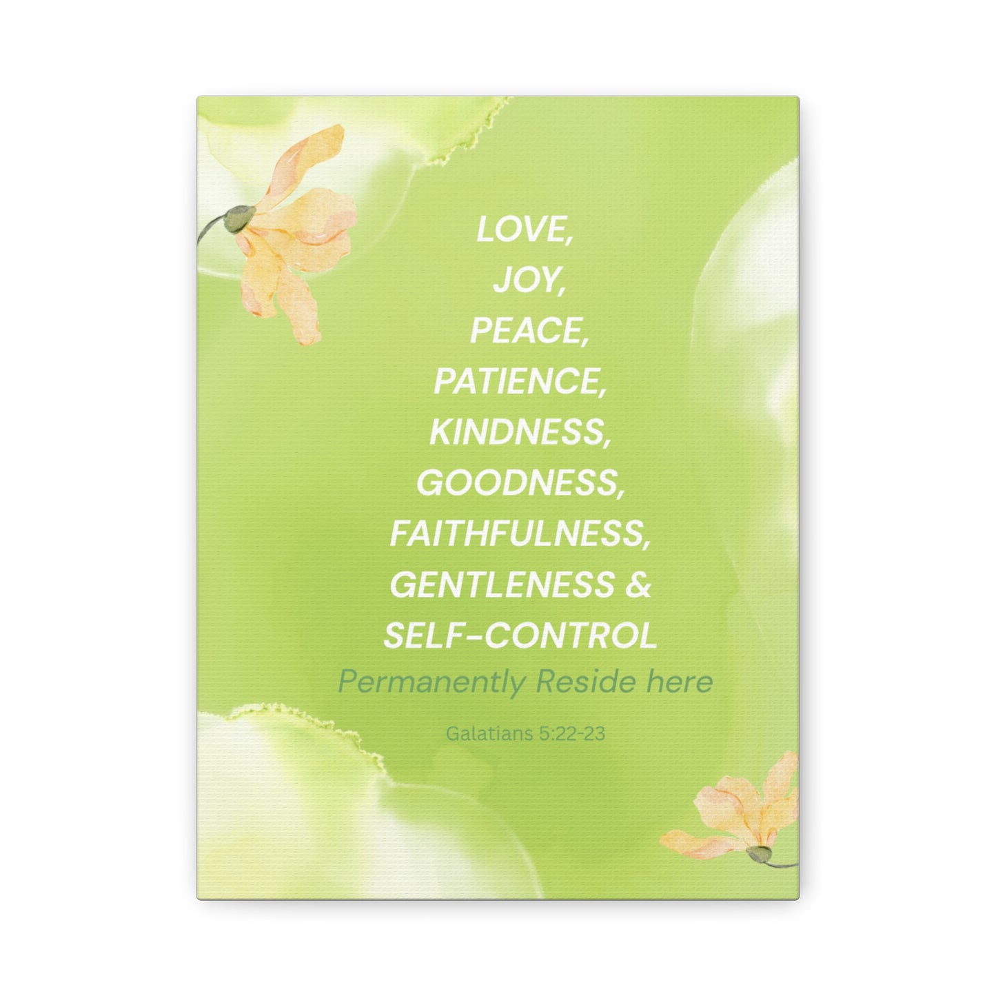 Fruit of the Spirit Reside Here Canvas
