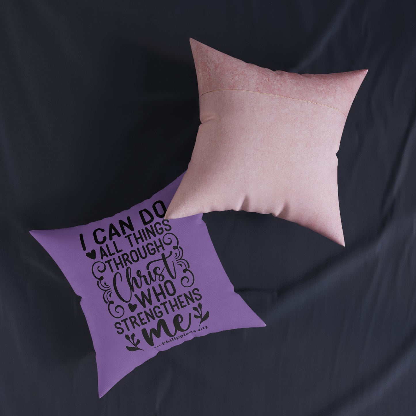 I Can Do All Things Purple Cushion