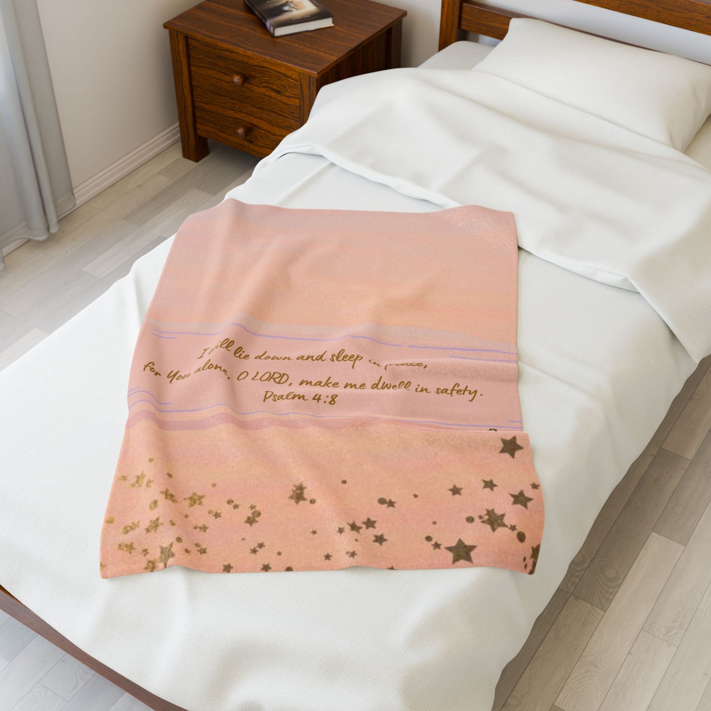 I Will Lie Down Throw Blanket