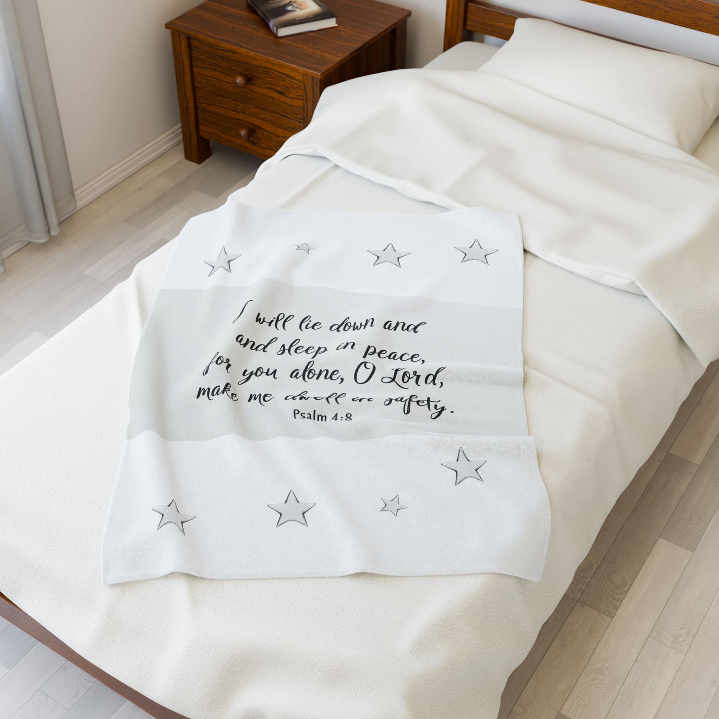 I Will Lie Down Throw Blanket