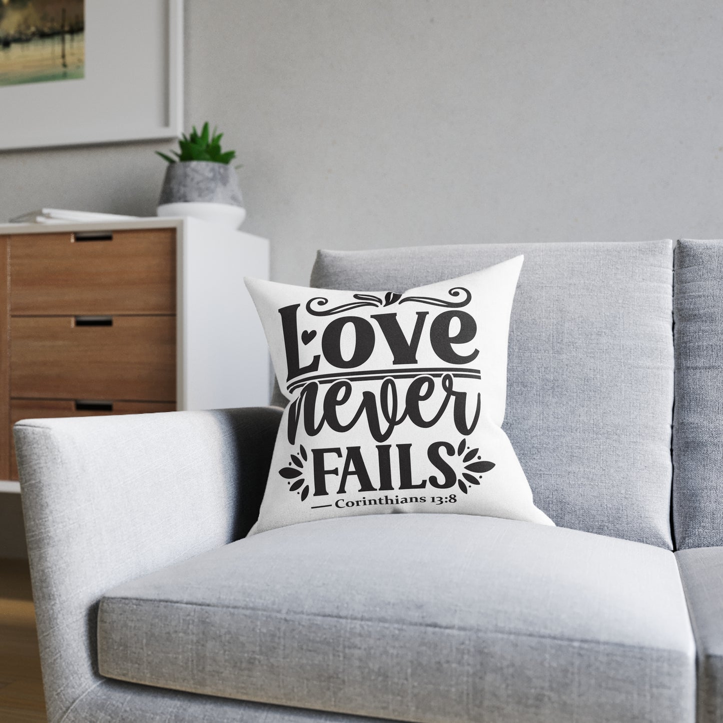 Love Never Fails Cushion