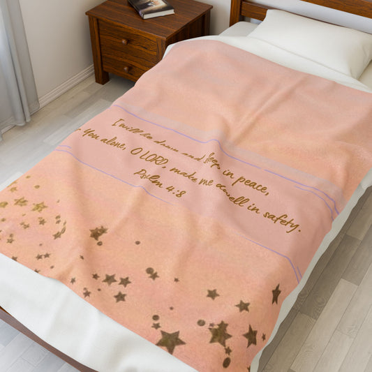 I Will Lie Down Throw Blanket