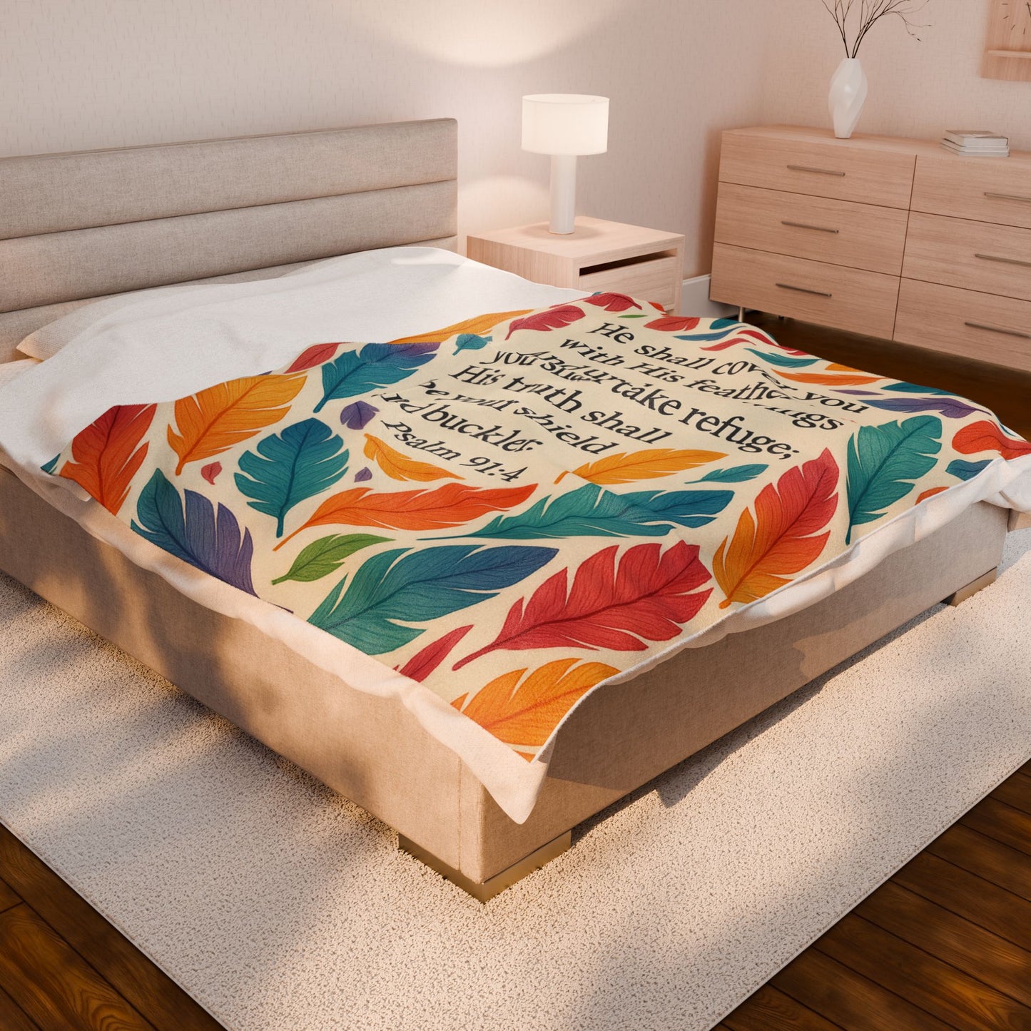 Covered Throw Blanket