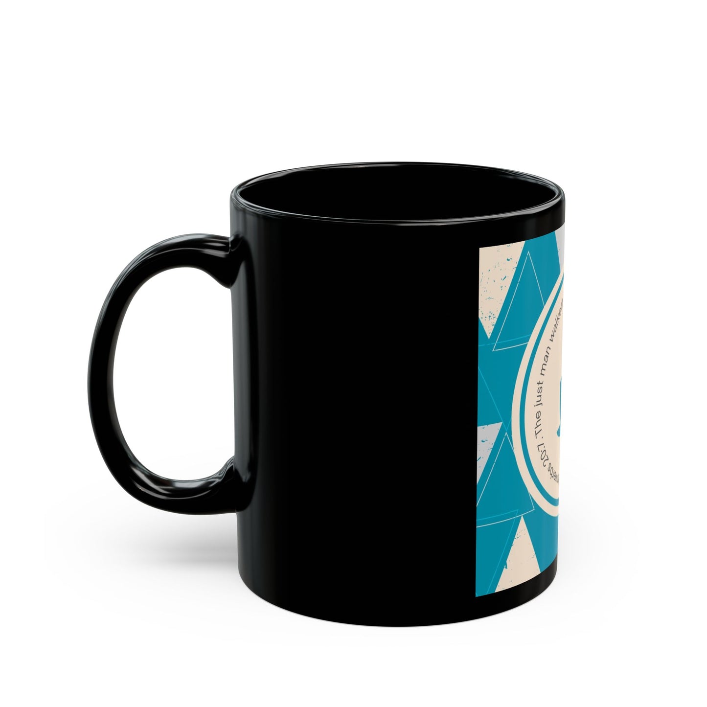 The Just Man Black Mug