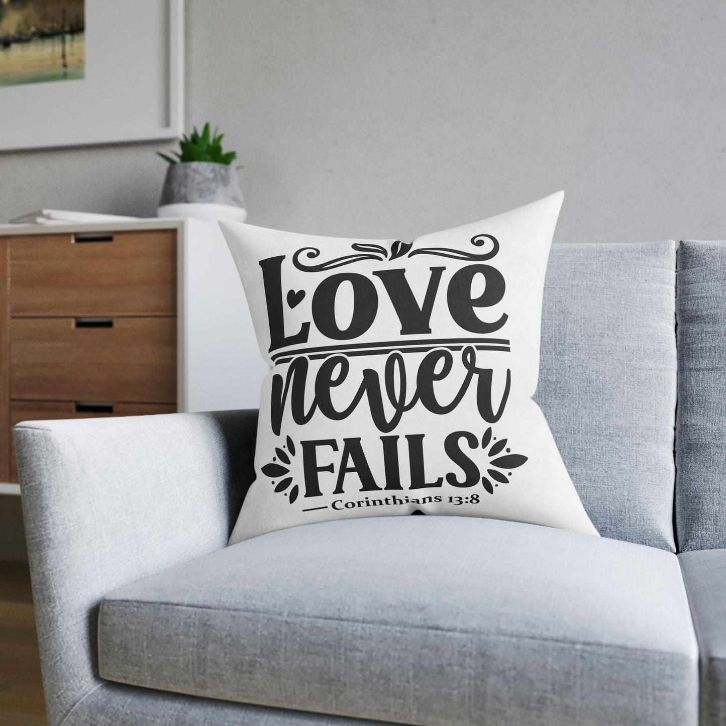 Love Never Fails Cushion